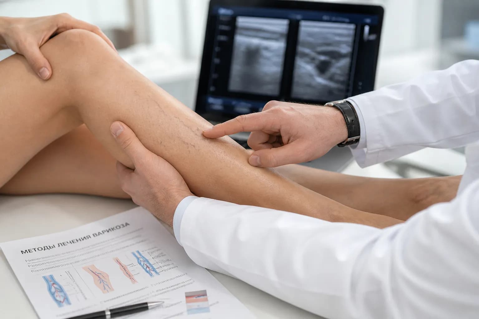 Подбор метода лечения варикоза вен ног — Avenia Clinic, Алматы